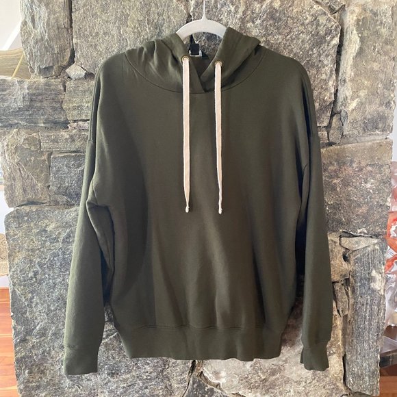 Buffalo David Bitton Women's SUPER SOFT Hoodie SZ S OLIVE/ARMY GREEN LIKE NEW - Picture 2 of 2